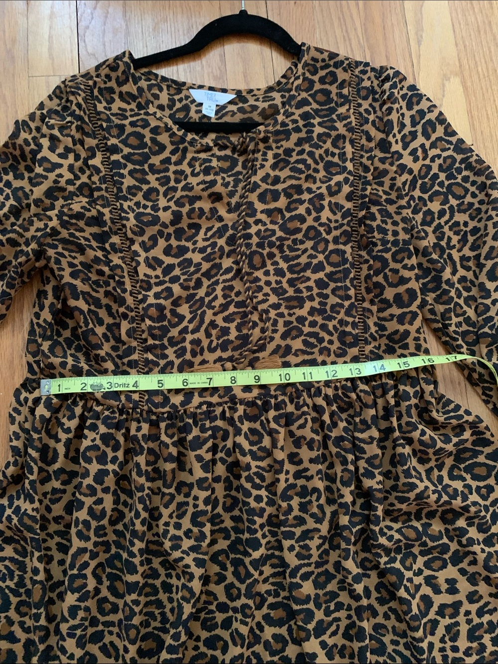 Sheer Leopard Print Babydoll Dress 8/10 - Picture 9 of 16